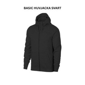 Basic Huvjacka Svart med klubb tryck