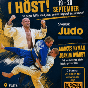 Välkommen till höstens stora judo-händelse 19-20 September